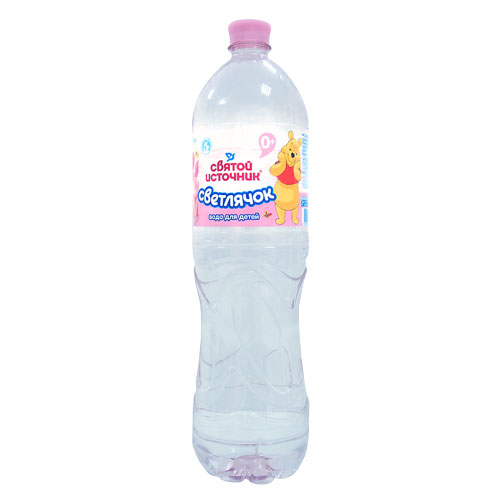 Вода питьевая для детского питания "Святой источник "Светлячок", артезианская. высшей категории, негазированная, кондиционированная по калию и фтору