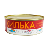 Рыбные консервы стерилизованные "Килька каспийская неразделанная в томатном соусе"