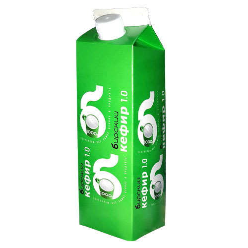 Кефир с м.д.ж. 1,0% ТМ "Бирский комбинат молочных продуктов"