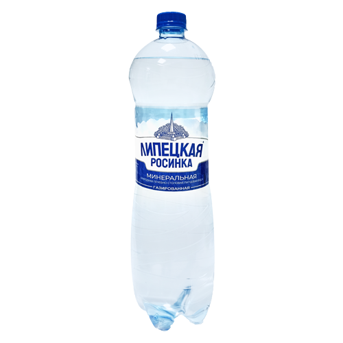 Вода минеральная природная лечебно-столовая питьевая "Липецкая" хлоридно-сульфатная натриевая, ТМ "Липецкая Росинка", газированная
