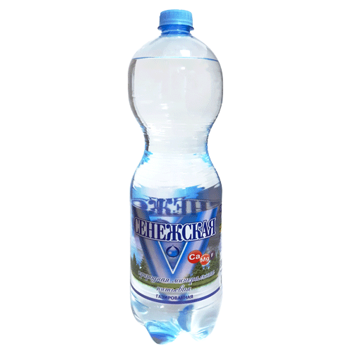 Вода минеральная питьевая природная столовая "Сенежская", гидрокарбонатная кальциево-магниевая, газированная