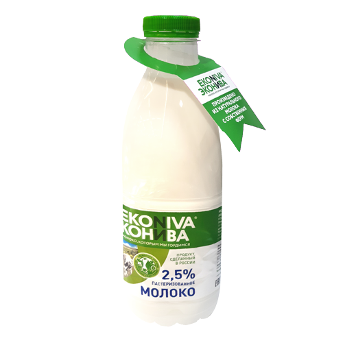 Молоко питьевое пастеризованное м.д.ж. 2,5% ТМ "Эконива"