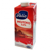 Молоко "Valio" питьевое ультравысокотемпературнообработанное (UHT) c м.д.ж. 3,2% ТМ "Valio"