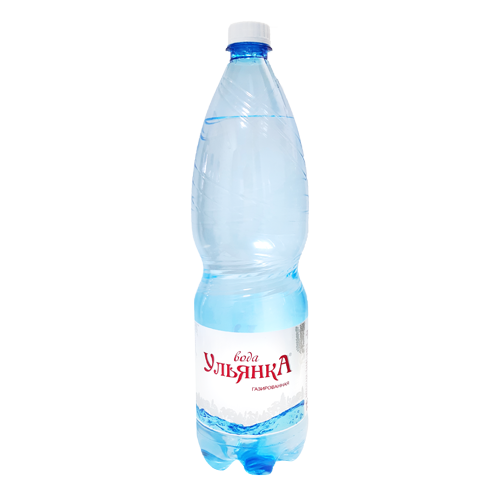 Вода минеральная природная питьевая столовая газированная, гидрокарбонатная натриевао - кальциевая, ТМ "Ульянка"