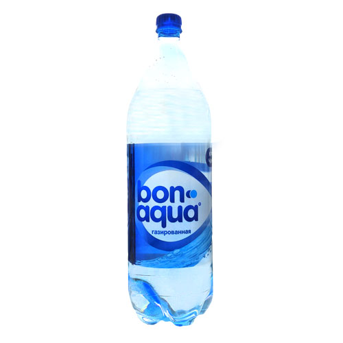 Вода чистая питьевая "Бонаква", газированная, первой категории, очищенная, кондиционированная