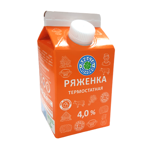 Ряженка Термостатная с м.д.ж. 4% , ТМ "Просто Молоко"