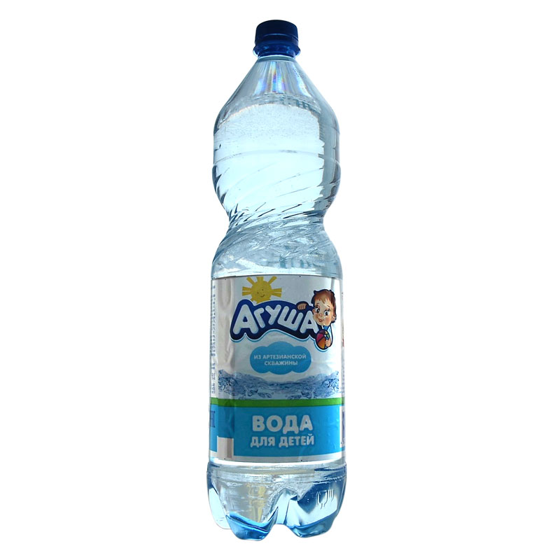 Вода питьевая для детского питания "Зеленая долина" для детей" "АГУША", высшей категории, негазированная