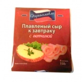 Плавленный сыр к завтраку с ветчиной ТМ "Переяславль", м.д.ж. 40%