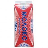 Молоко питьевое пастеризованное "Экомилк", м.д. ж. 3,2 %