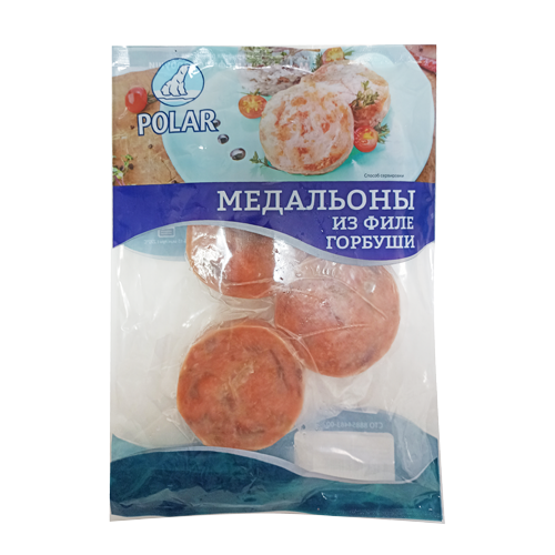 Медальоны из филе горбуши дальневосточной ТМ "ПОЛАР СИФУД РАША"