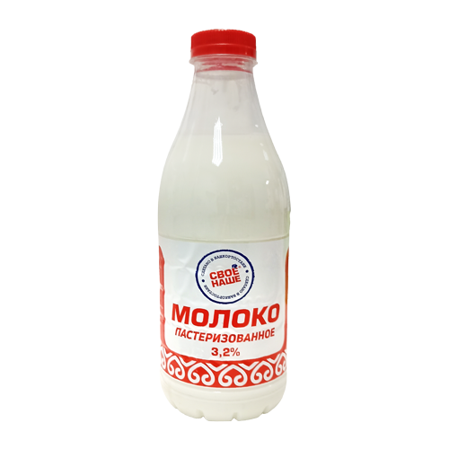 Молоко питьевое пастеризованное с м.д.ж. 3,2,%