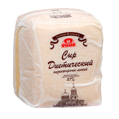 Сыр "Диетический" Ичалки низкожирный легкий м.д.ж. 27%