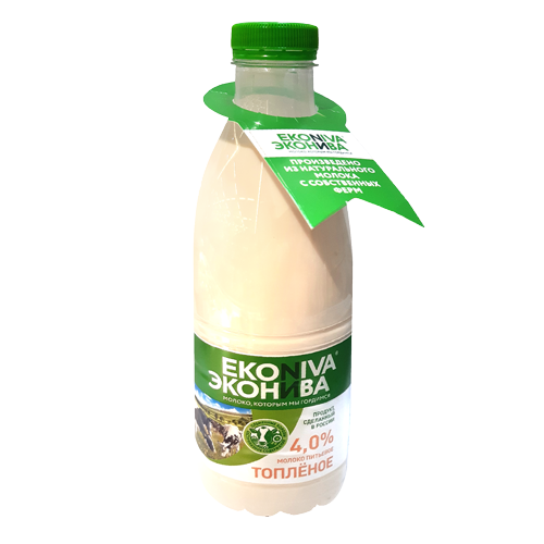 Молоко питьевое топленое мдж 4.0% ТМ "Эконива"