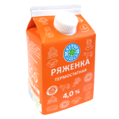 Ряженка с м.д.ж. 4,0%, ТМ "Просто молоко", упаковка- Tetra Pak (Tetra Top), 450 г