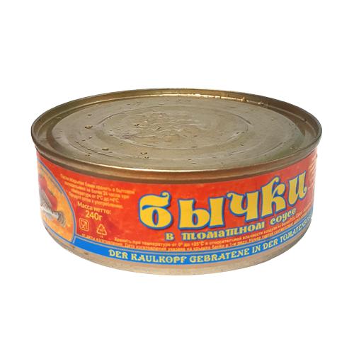 Рыбные консервы стерилизованные "Бычки в томатном соусе" ТМ "Фортуна Крым"
