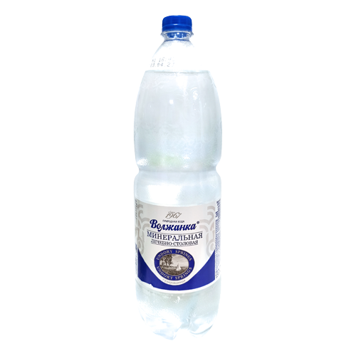 Вода минеральная природная питьевая "Волжанка", лечебно-столовая, газированная
