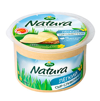 Сыр Arla Natura "Сливочный Легкий" м.д.ж. 30%, упакован в полимерный материал. - 
