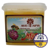 Мед натуральный цветочный  фасованный ТМ «AVES APIS», полимерная упаковка, масса нетто 450 г