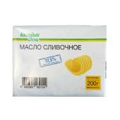 Масло сливочное "Крестьянское", с м.д.ж. 72,5 %, высший сорт, ТМ "Каждый день"