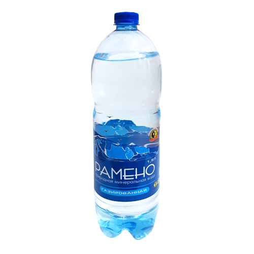 Минеральная природная питьевая столовая вода "Рамено"газированная ТМ "Рамено"