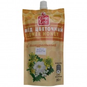 Мед натуральный цветочный фасованный «FINE LIFE», полимерная упаковка, масса нетто 0,35 кг