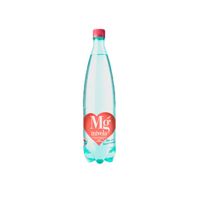Вода минеральная природная питьевая лечебно-столовая "MIVELA Mg++", газированная