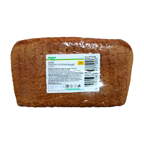 Хлеб ржано-пшеничный нарезанный "Победа", ТМ "Каждый день"