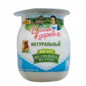 Йогурт термостатный "Классический"  мдж 3,7 % ТМ "Домик в деревне", полимерная упаковка, масса нетто 150 г.