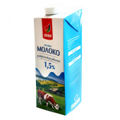 Молоко питьевое ультрапастеризованное с м.д.ж. 1,5% ТМ "ОКЕЙ"