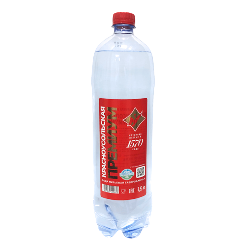Вода питьевая газированная ТМ "Красноусольская премиум"