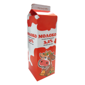 Молоко питьевое пастеризованное с м.д.ж. 3,2% ТМ "Теренгульский"