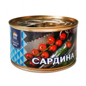 Консервы рыбные стерилизованные "Сардина атлантическая в томатном соусе", ТМ "Рецепты моря"
