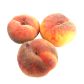 Свежие персики плоские