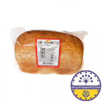 Хлеб с отрубями "Богатырский", в упаковке, формовой - 4607060150261