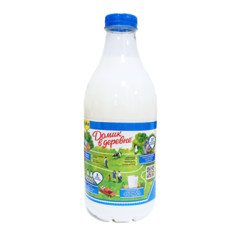 Молоко питьевое пастеризованное с мдж 2,5% ТМ "Домик в деревне" - 4 690 228 027 154