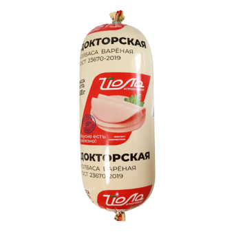 Колбаса вареная "Докторская" категории А, ТМ "Йола" - 4 606 639 015 383