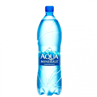Вода питьевая газированная первой категории под товарным знаком "Аква Минерале", ПЭТ бутылка - 