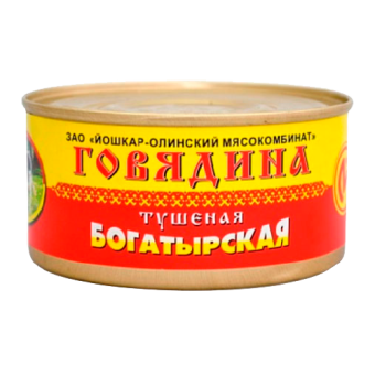 Консервы мясные "Говядина тушеная Богатырская" - 4 606 639 000 082