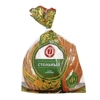 Хлеб "Стольный" подовый ТМ "Уфимский хлебозавод № 7" - 4 607 080 593 062