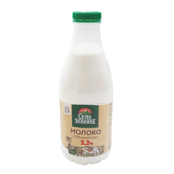 Молоко 100% натуральное с м.д.ж. 3,2 % ТМ Фермерские продукты "Село Зеленое" - 
