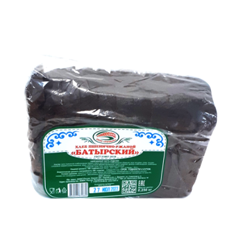 Хлеб пшенично-ржаной "Батырский" нарезанная часть изделия, ТМ ООО "Ризык" - 4 670 005 830 689