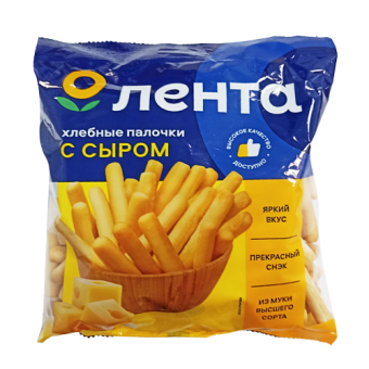 Хлебные палочки с сыром ТМ "Лента" - 4 606 068 548 162