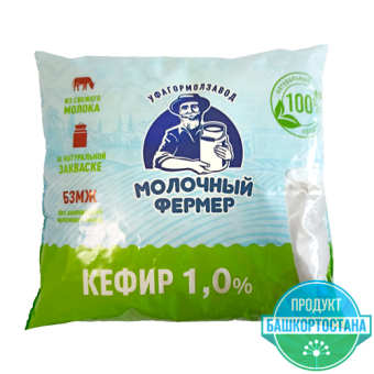 Кефир 1,0% ТМ "Молочный фермер" - 4 660 016 150 487