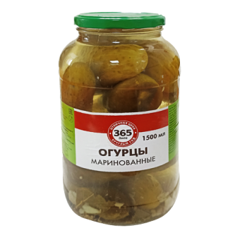 Консервы из огурцов "Огурчики маринованные деликатесные" ТМ "365 дней" - 4 606 068 018 047