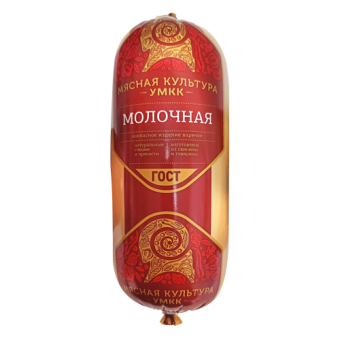 Колбаса вареная "Молочная" категории Б, ТМ " УМКК" - 4 607 061 353 982