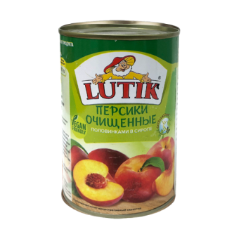 Персики очищенные половинками в сиропе консервированные, ТМ "Lutik" - 880 730 140 920