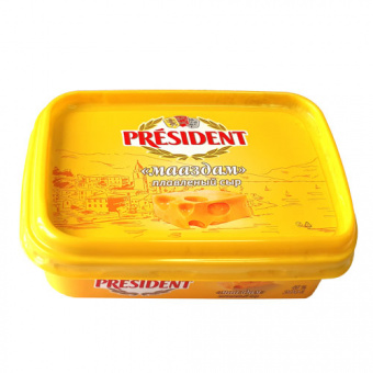 Сыр плавленый "Мааздам",  м.д.ж. в сухом веществе 45%, ТМ "President" - 4607037121201