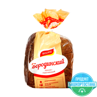 Хлеб ржано-пшеничный "Бородинский" формовой ТМ "Восход" - 4 607 005 461 858