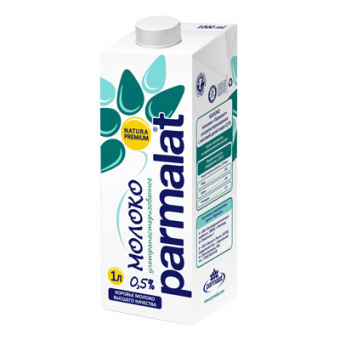 Молоко с м.д.ж. 0,5 % ТМ" Рarmalat" - 