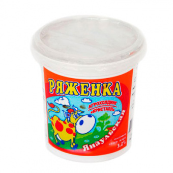 Ряженка "Янаульская", с м.д.ж. 3,2 %, упаковка - полимерный пакет, 500 г. - 